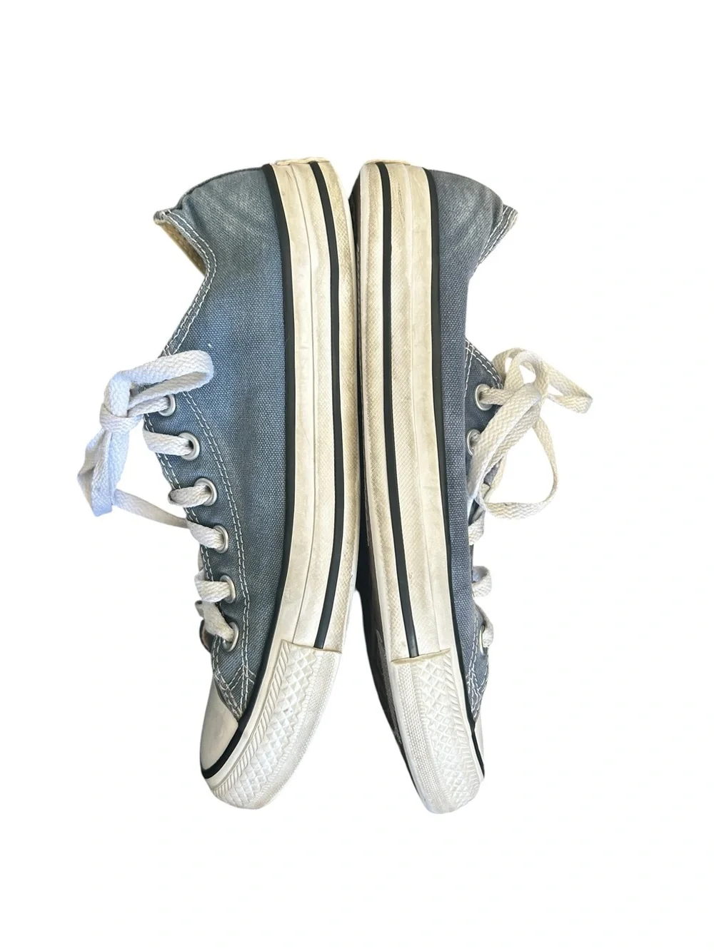 Converse Unisex Navy Blue Low Top Canvas Sneakers Size Mens 6.5 Womens 8.5